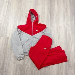 Vintage Nike Tracksuit Windbreaker Set Men's Medium Jacket Large Pants 1980s